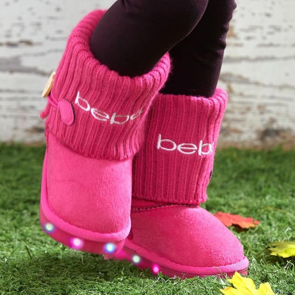 Bebe Lite Up Pink Boots